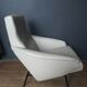 Fauteuil skaï années 50