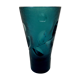 Vintage vase thick glass midnight blue