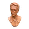 Bust of a man in terracotta
