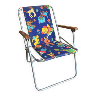 Chaise pliante pour enfant vintage