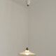 French Counter Balance Ceiling Light White Porcelain & Opaline Glass Shade