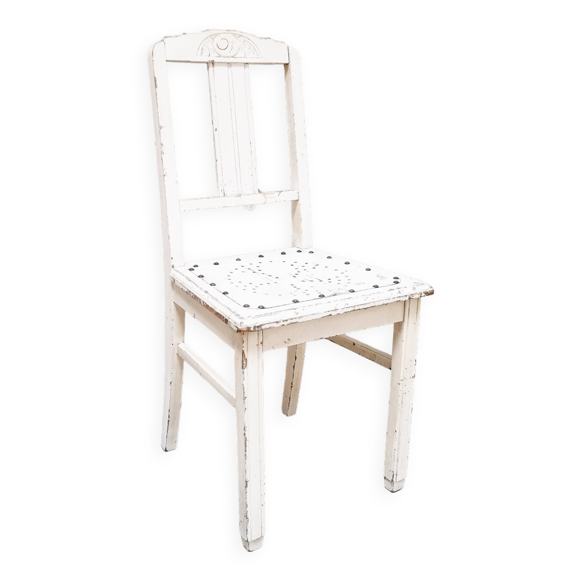 Old patinated wooden chair