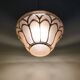 Antique amber and gold glass pendant light