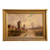 Tableau impressionniste signé - Huile sur toile, École normande 1930