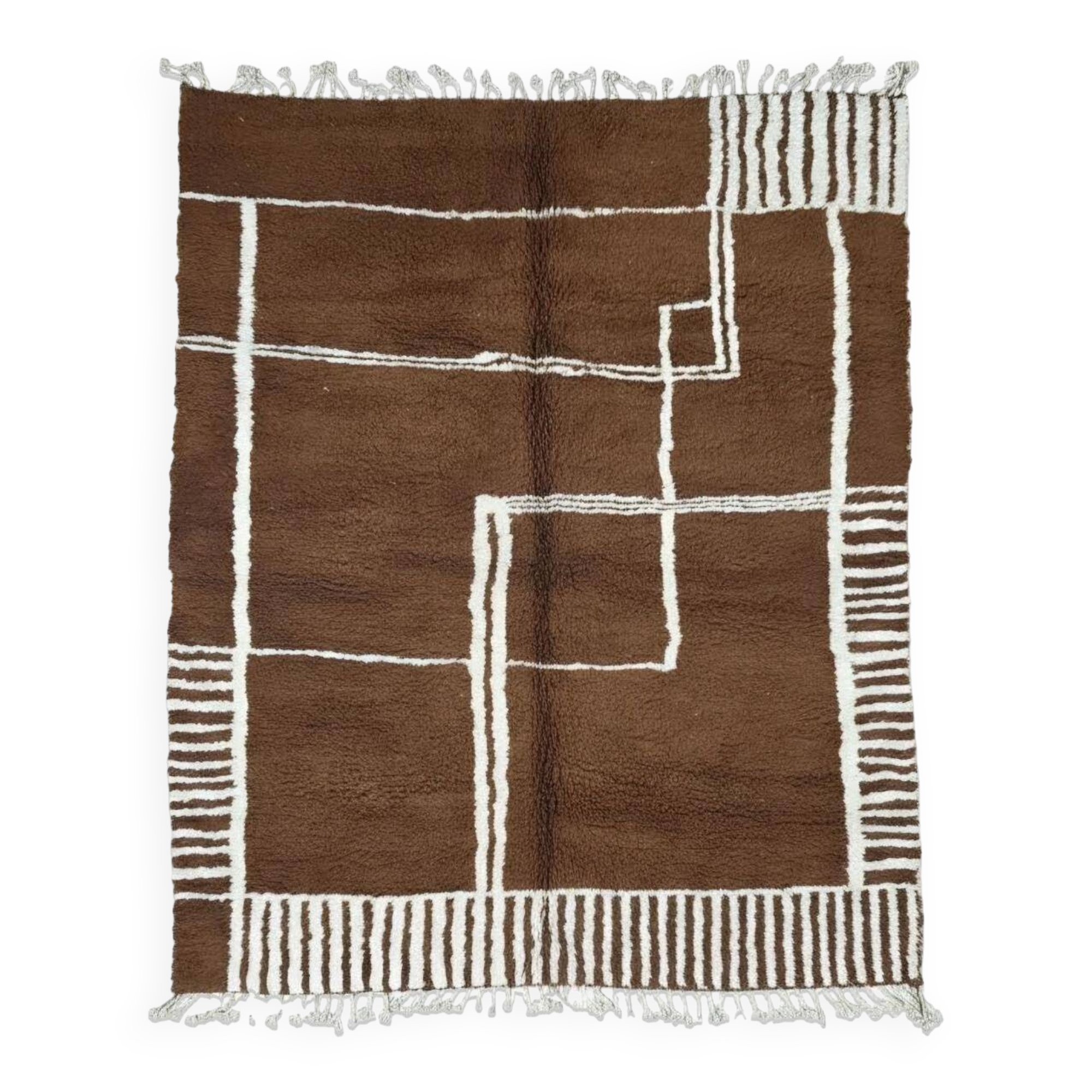 Tapis Brun Contemporain - 310 x 250 cm