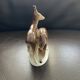 Figurine en porcelaine biche et cerf