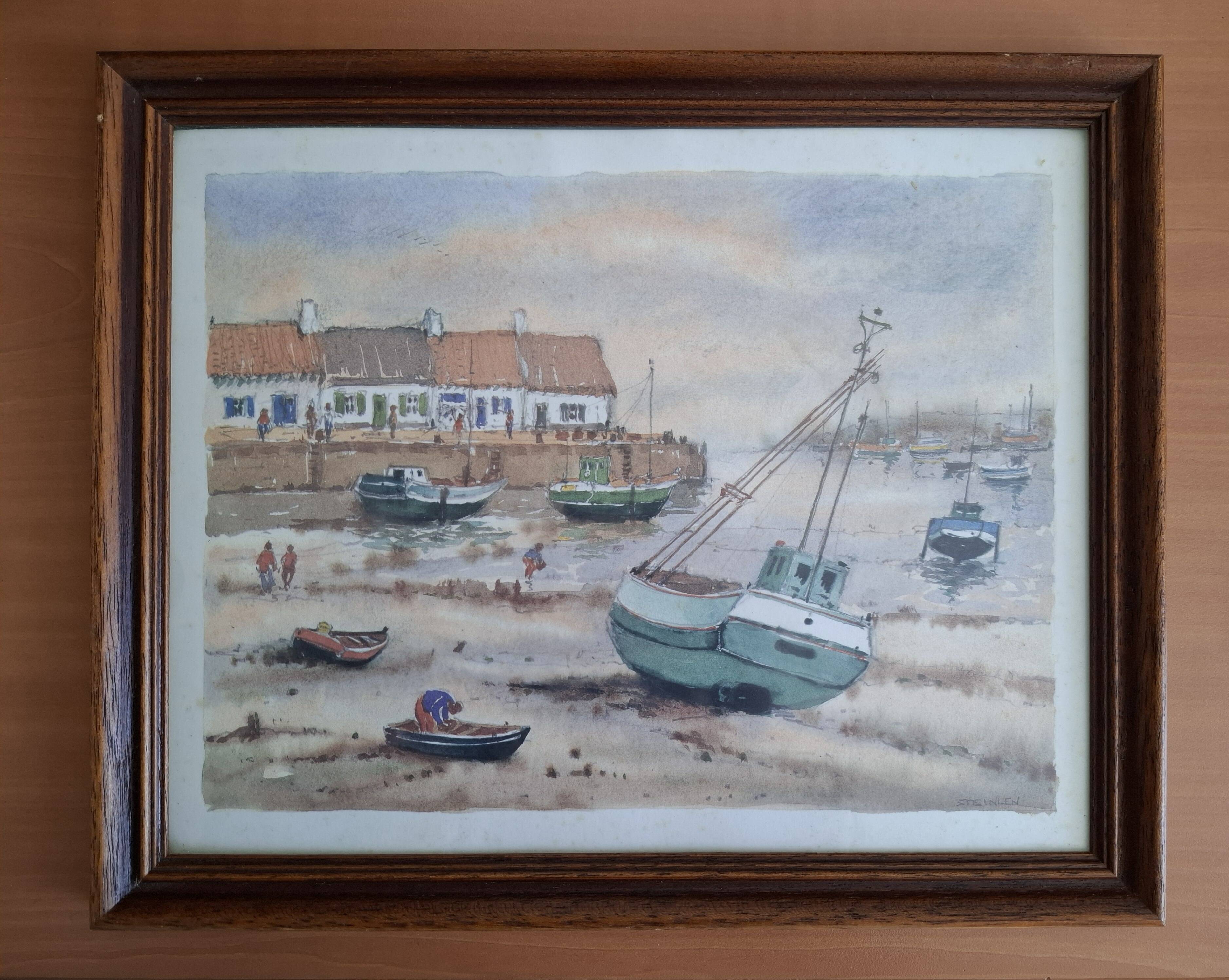 Original watercolour by Steinlen