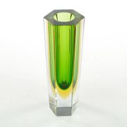 Sommerso vase, Murano glass, designed by F. Poli, Italy, 1950s