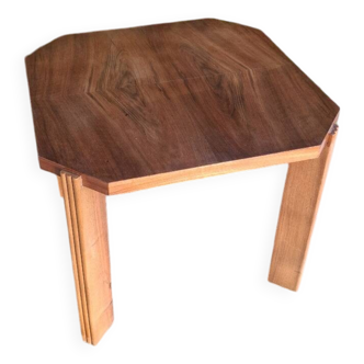 Table basse noyer art deco