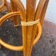 3 vintage rattan stools from the 70s
