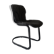 Black metal and leather chair Cidue, Italy 1970