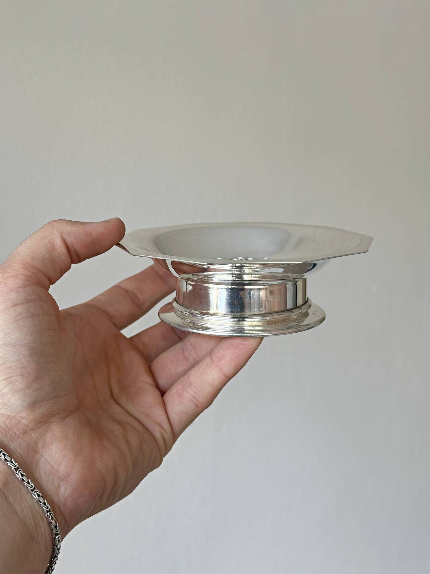 1950s metal butter dish.