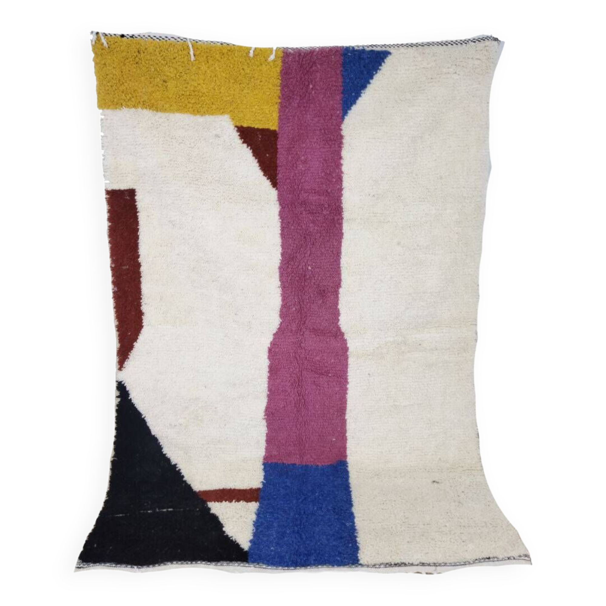Handcrafted moroccan berber rug 224 x 154 cm