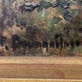 Peter baumgartner (1834-1911), seaside landscape, oil on canvas