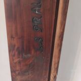 Patère porte clés mural bois et laiton