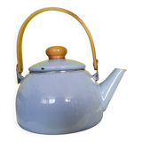 Scandinavian style enamelled metal kettle