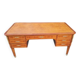 Napoleon III period desk in marquetry from the 19th century.