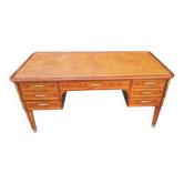 Napoleon III period desk in marquetry from the 19th century.
