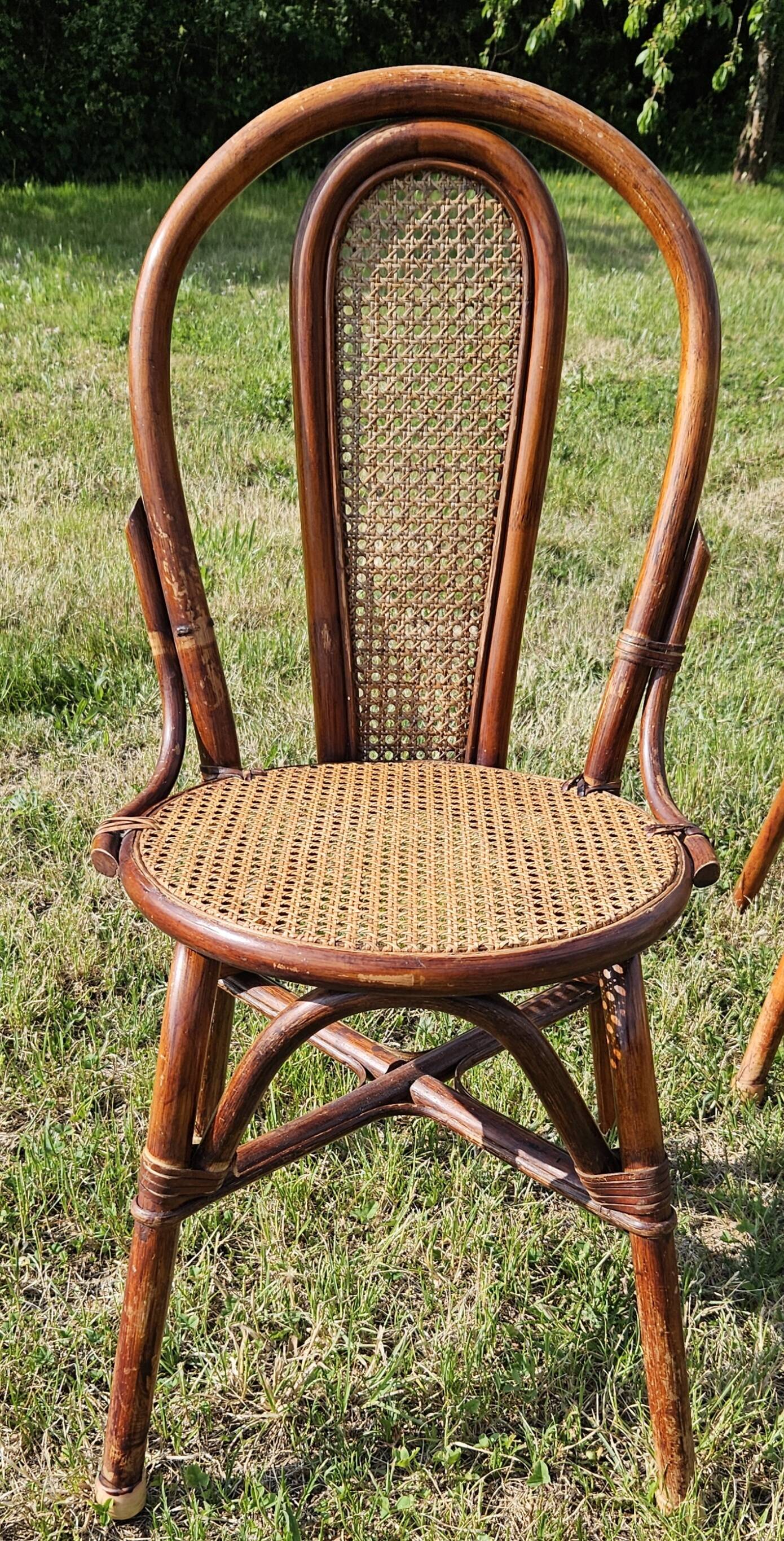 Vintage Rattan and Cane Dining Room