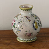 Earthenware ball vase, signed Veuve Perrin