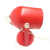 Vintage red adjustable wall lamp made in the 70s