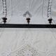 Wrought Iron Riveted Coat Rack with 3 Hooks Antique