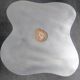 Stainless steel/agate/aluminum side table