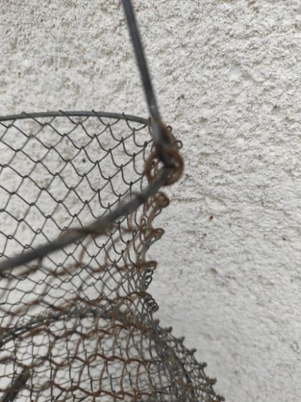 Vintage iron basket