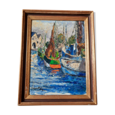 Fishing port painting
