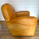Authentic Club Lounge Set (Sofa + 1 Armchair) in Basane Leather