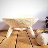 Pair of blue thistle ceramics