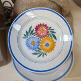 Ensemble assiettes a dessert vintage