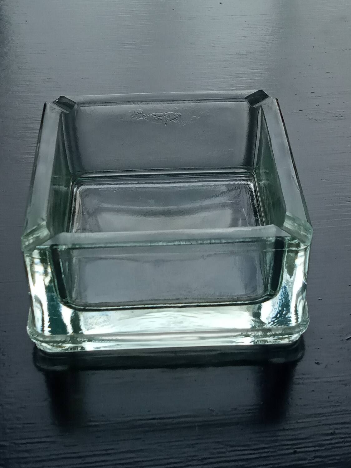 Vintage glass paved ashtray