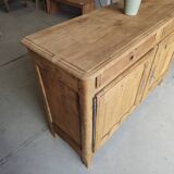 Large Louis XV style solid wood buffet, restored