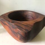 Large mortar in olive wood