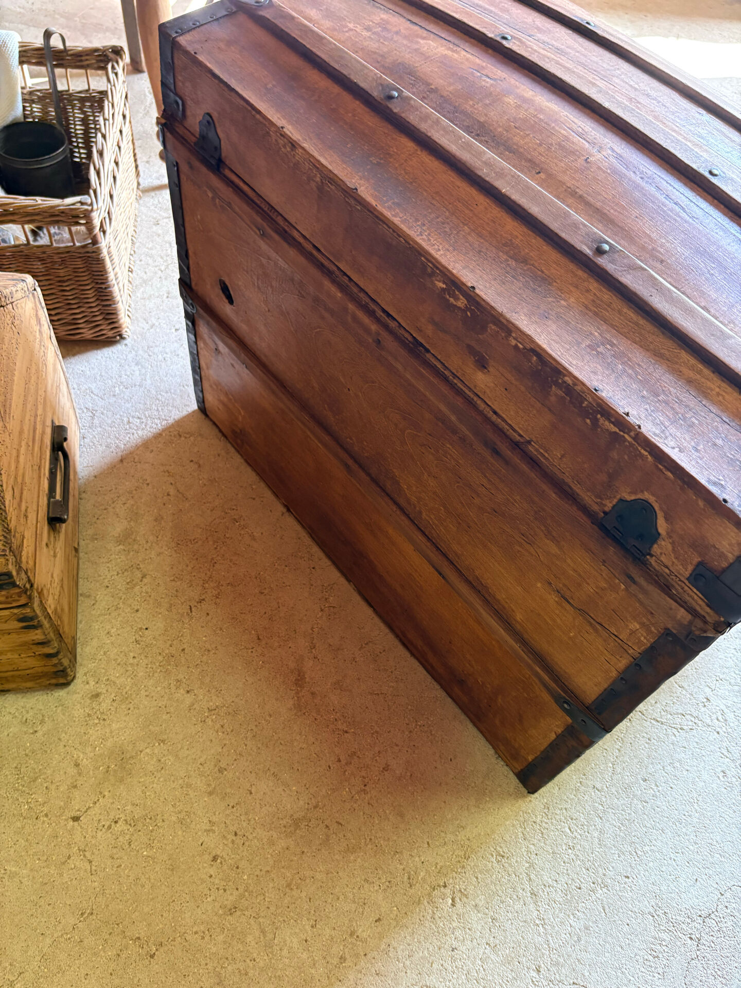 Antique wooden barrel
