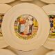 Dessert plates nursery rhymes of digoin and sarreguemine