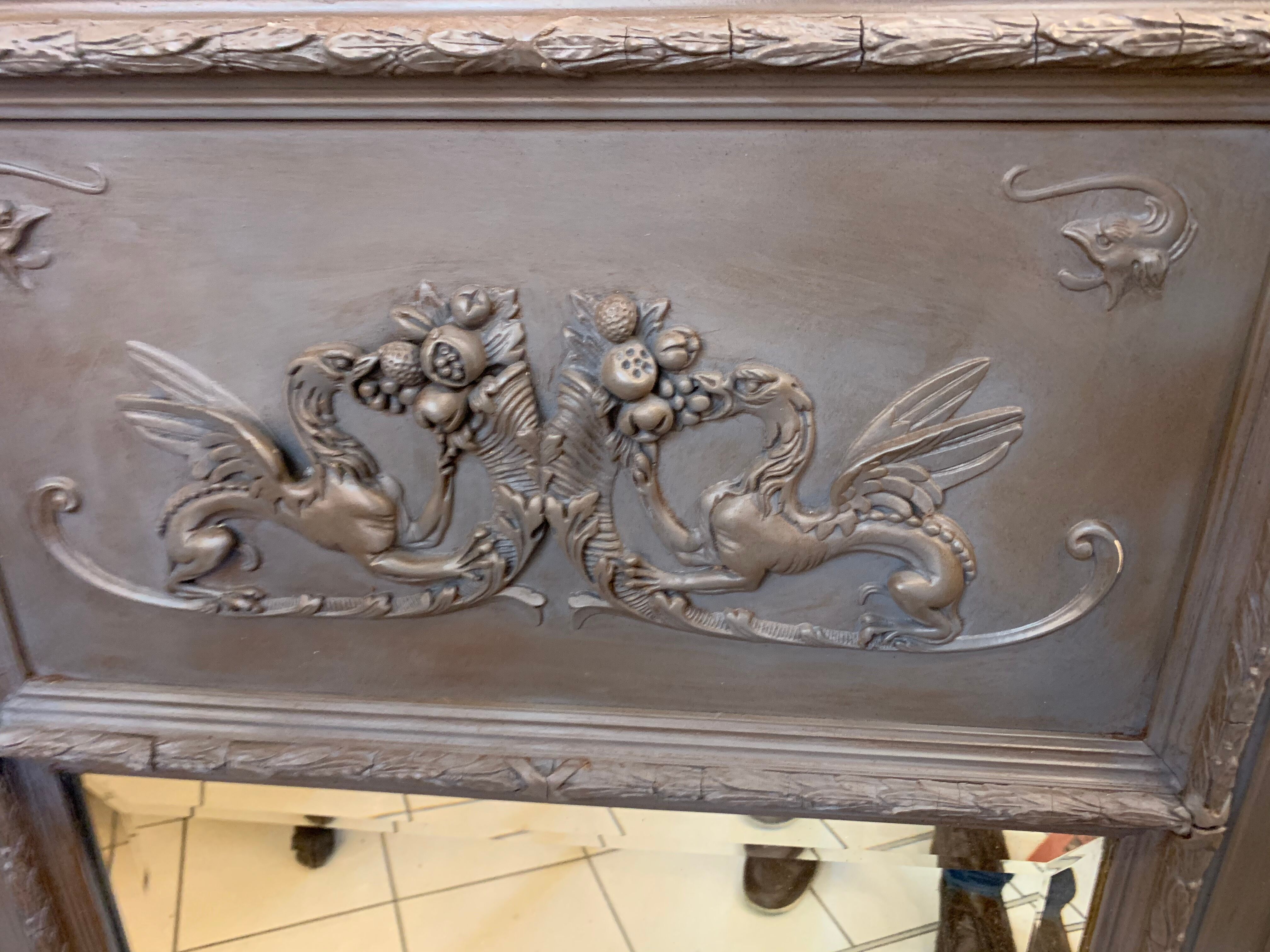 Trumeau mirror Napoleon III - 121x72cm