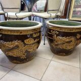 Caches pots asiatiques