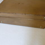 Suitcase leather monogrammed MB