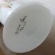 Opaline vase floral pattern, signed, 60s 70s