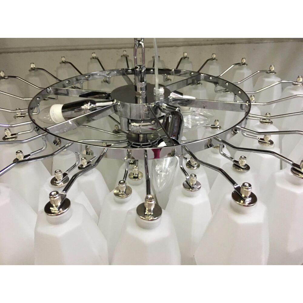 Lustre en verre de murano « poliedri » sablé d60