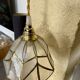 Italian lampshade applique from the 1970s in mother-of-pearl and gilded brass.