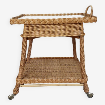 Woven wicker server from the 50s/60s