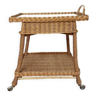 Woven wicker server from the 50s/60s