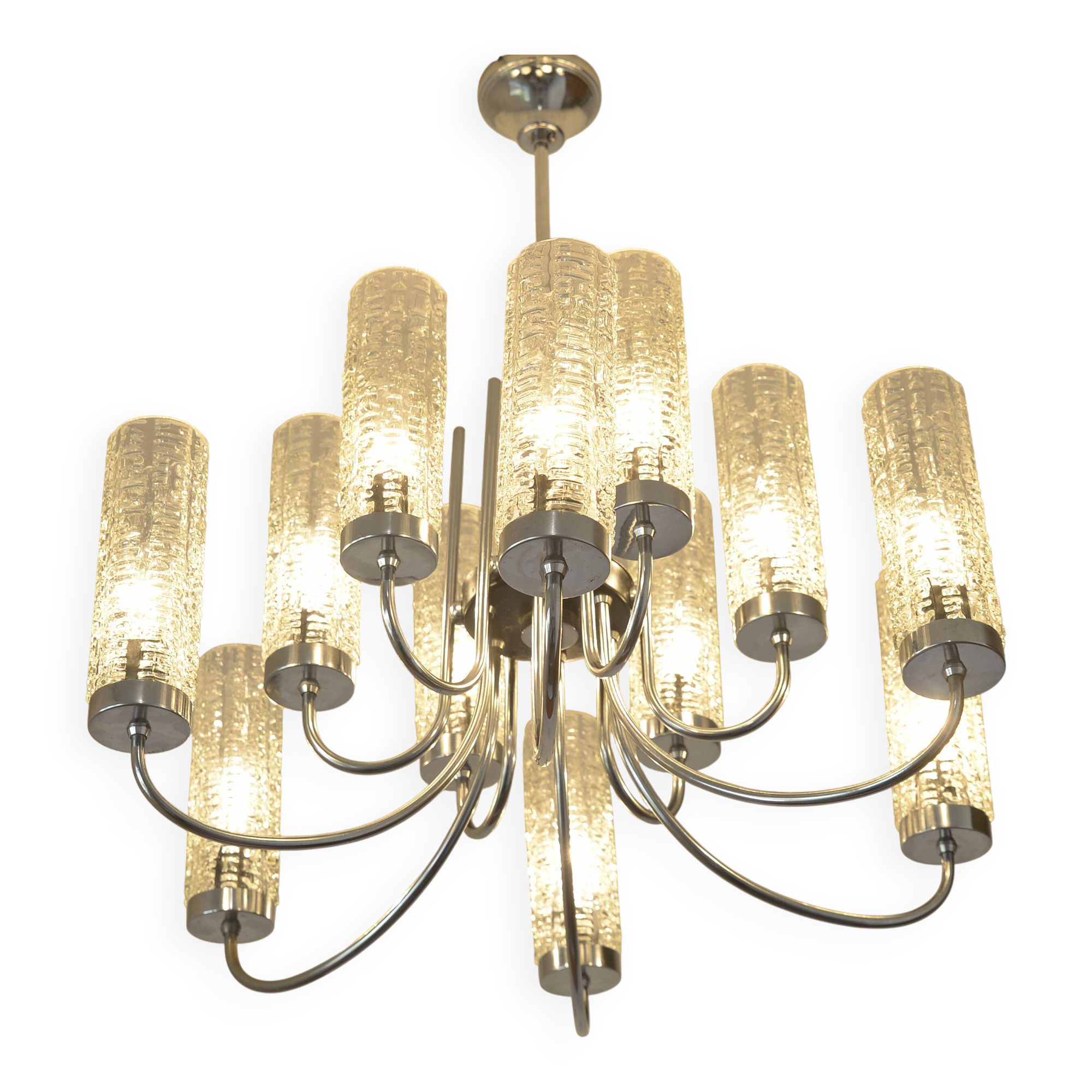 Hanging Lamp Vintage Pendant Light Large Light Fixture Glass Chandelier