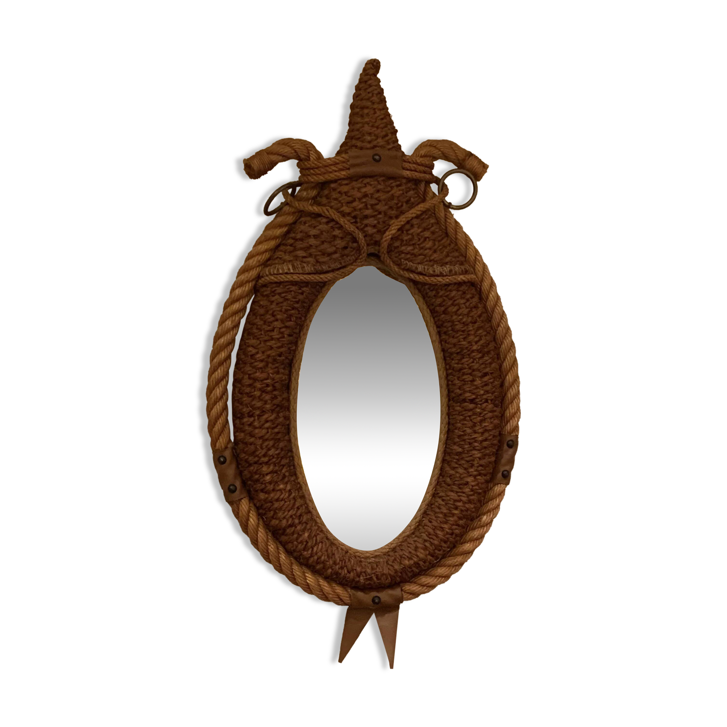 Rope mirror by Adrien Audoux & Frida Minet