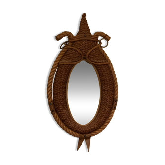 Rope mirror by Adrien Audoux & Frida Minet