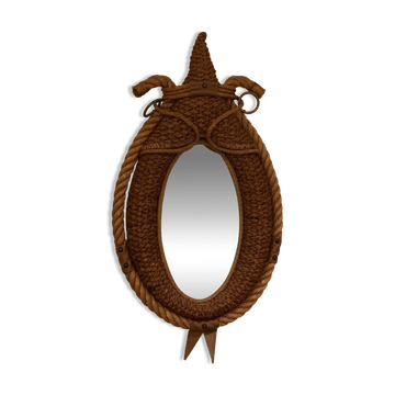 Rope mirror by Adrien Audoux & Frida Minet