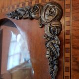 Art Deco showcase sideboard in merisier et zebrano